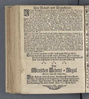 Von Gesund- und Kranckheiten.