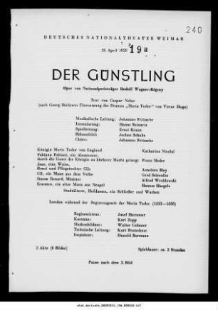 Der Günstling