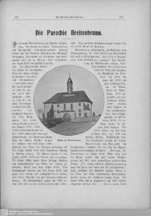 Die Parochie Breitenbrunn