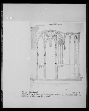 Stephansdom in Wien: Längsschnitt der Katharinenkapelle