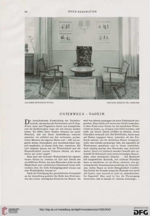 Unterwegs - Daheim