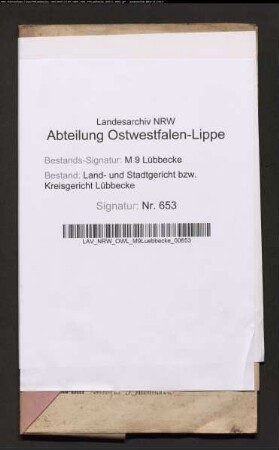 Erblasser: Jostmeier, Henriette Charlotte Wilhelmine, geb. Wehrmann: