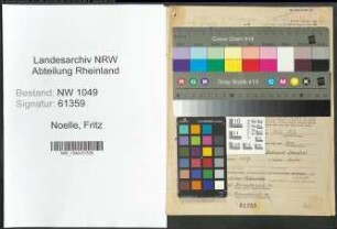 Entnazifizierung Fritz Noelle , geb. 23.03.1904 (Kontrolleur)