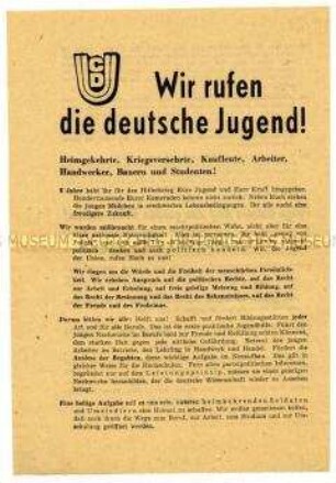 Aufruf an die Jugend, die Kandidaten der CDU zu wählen