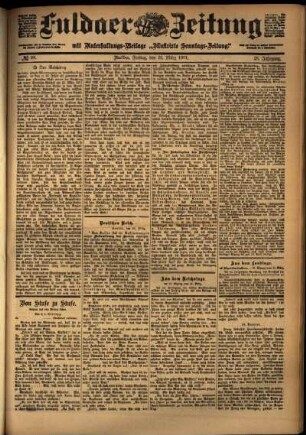 Ausgabe vom Freitag, den 22. März 1901.