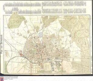 Stadtplan von Darmstadt
