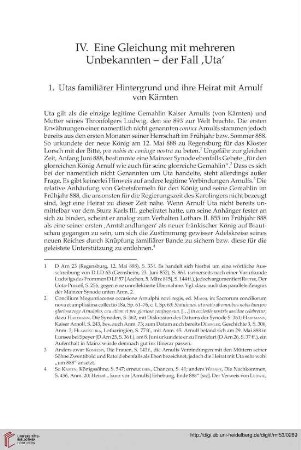 IV. Eine Gleichung mit mehreren Unbekannten – der Fall ‚Uta‘