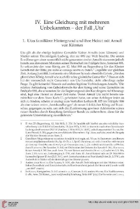 IV. Eine Gleichung mit mehreren Unbekannten – der Fall ‚Uta‘