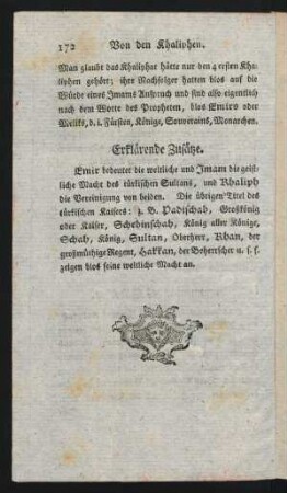 Erklärende Zusätze.