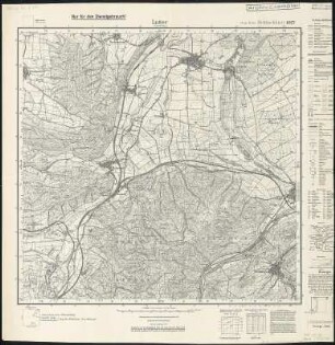 Meßtischblatt 4027 : Lutter a. Barenberge, 1937 : Lutter a. Barenberge. - Hrsg. 1907, einz. Nachtr. 1937. - 1:25000. - [Berlin]: Reichsamt für Landesaufnahme, 1937. - 1 Kt.