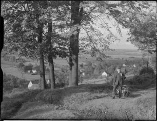 Langenhennersdorf : Langenhennersdorf. Ortsteilansicht (Mitteldorf) von Osten