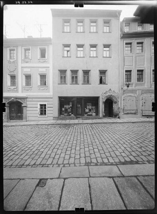 Meißen-Altstadt, Burgstraße 9. Wohnhaus mit Laden (1536). Straßenfront