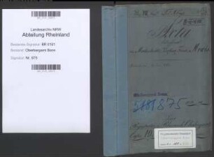 Mewis, Friedrich geb. 04.06.1829; Markscheider; Personalakte