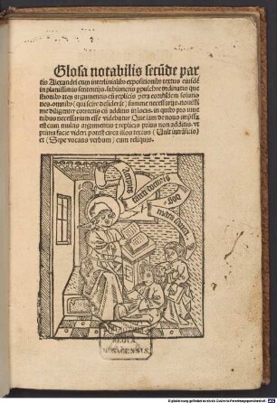Doctrinale : P. 2, mit Glossa notabilis von Gerardus de Zutphania und Vorrede "Quam pulchra tabernacula ...". 2