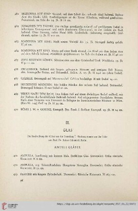 III. Glas (Nr. 471 - 662)