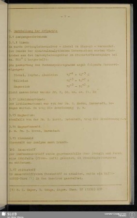 3. Darstellung der Präparate