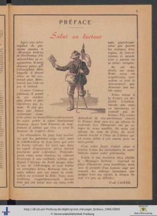 Préface. Salut au lecteur.