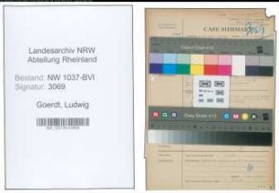 Entnazifizierung Ludwig Goerdt , geb. 26.08.1896 (Arzt)
