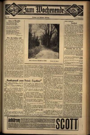 Zweite Ausgabe vom Samstag, den 02. November 1935.