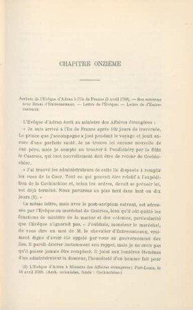 Chapitre onzième - Chapitre quinzieme