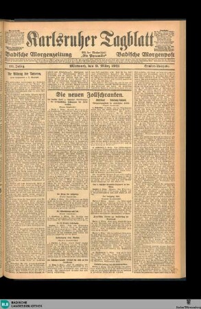 Karlsruher Tagblatt, Sonder-Ausgabe