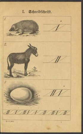 I. Schreibschrift