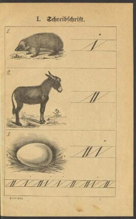 I. Schreibschrift