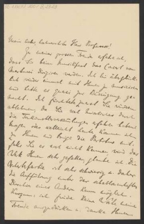 Brief an Karl Klindworth : 14.05.1891