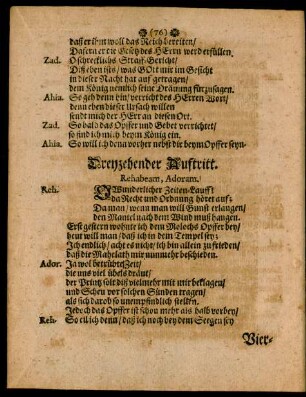Dreyzehender Auftritt.