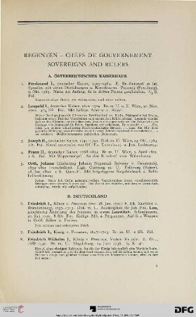 Regenten (Nr. 1-61)