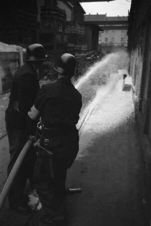 Einsatzübung bei der Mühlburger Feuerwehr.