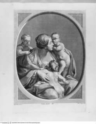 Raccolta de' quadri ... posseduti da S.A.R. Pietro Leopoldo, Florenz 1778, Tafel 113: Charitas (oval)