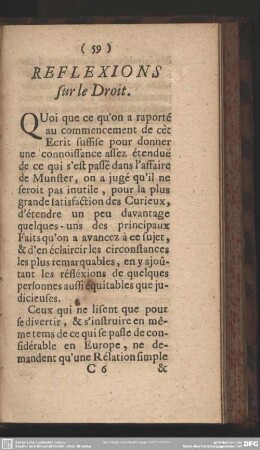 Reflexions sur le Droit