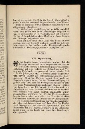 69-74, XXI. Begutachtung