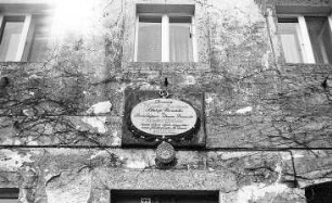 Schöpstal-Kunnersdorf. Ehemalige Mittelmühle, Inschrift über dem Eingang