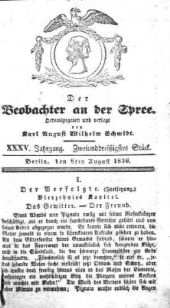 32. Stueck, 8. August 1836