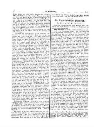 Ein Niederrheinischen Sagenbuch