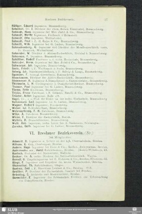 VI. Breslauer Bezirksverein.