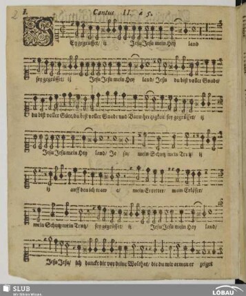 I. Sey gegrüsset Jesu