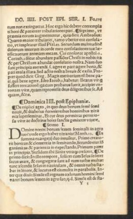Dominica. IIII. post Epiphaniae.