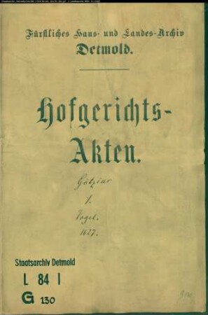 Götzius, Joachim gegen Bürgermeister Henrich Vogels und Konrad Klinges Erben Vormunde - Schuldforderung