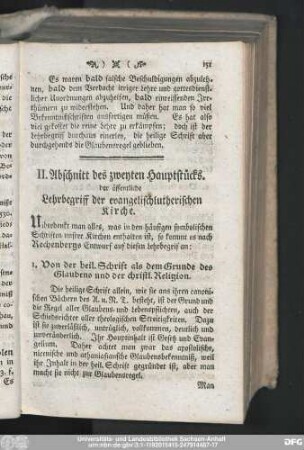 II. Abschnitt des zweyten Hauptstücks. der öffentliche Lehrbegriff der evangelischlutherischen Kirche.