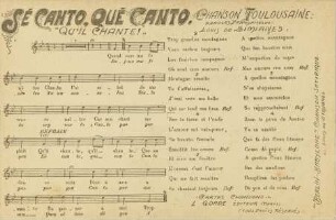 Sé canto, qué canto.