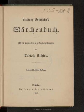 Ludwig Bechstein's Märchenbuch