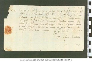 Martin Luther berichtet Nikolaus Hausmann von der Geburt seines ersten Sohnes Hans (Seiten: 1r-v)