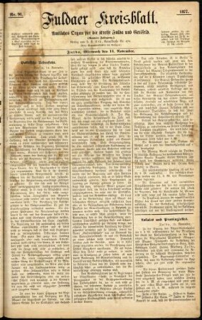 Ausgabe vom Mittwoch, den 14. November 1877.