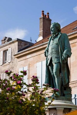 Frankreich. Champagne Ardenne. Haute Marne. Langres. Denkmal fuer Denis Diderot