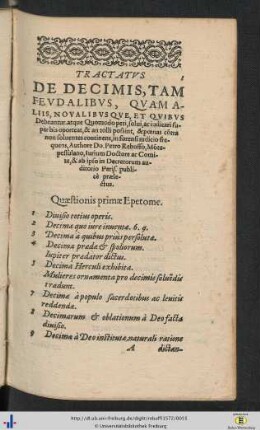 Quaestiones I-III.