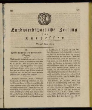 Monat Juni 1830