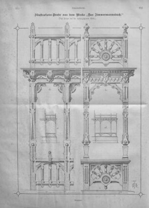 Illustrations-Probe aus dem Werke "Das Zimmermannsbuch".